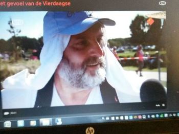Bonnie in het gevoel van de vierdaagse
